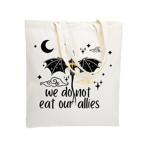 Andarna Tote Bag We Dont Eat Our Allies Tote Shoing Bag Bookish Shoulder :')